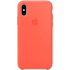 Силиконовый чехол для iPhone X Apple Silicone Case Оранжевый смотреть фото | belker.com.ua