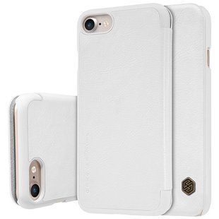 Чехол книжка для iPhone 7 Nillkin Qin кожаный Белый смотреть фото | belker.com.ua