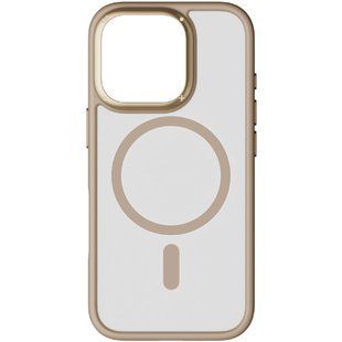 Чехол iPhone 16 Pro Momax Hybrid Lite Magnetic Золотой