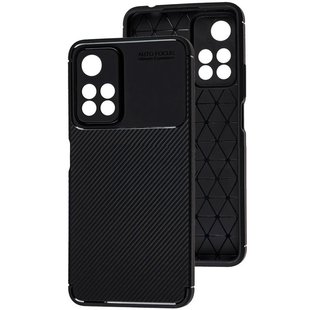 Противоударный чехол для Xiaomi Redmi Note 11 iPaky Carbon TPU Черный Черный смотреть фото | belker.com.ua