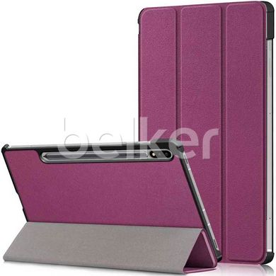 Чехол для Samsung Galaxy Tab S9 11 (SM-X710) Moko кожаный Фиолетовый