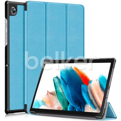 Чехол для Samsung Galaxy Tab A8 10.5 2021 Moko кожаный Голубой