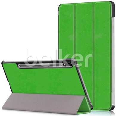 Чехол для Samsung Galaxy Tab S7 FE T733 Moko кожаный Зеленый