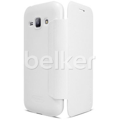 Чехол книжка для Samsung Galaxy J1 J100 Nillkin Spark Белый смотреть фото | belker.com.ua
