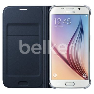 Чехол книжка для Samsung Galaxy S6 G920 Flip Wallet Cover Копия Черный смотреть фото | belker.com.ua