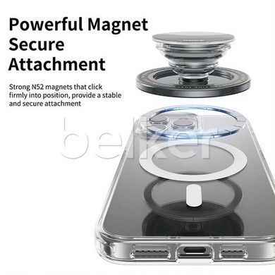 Кольцо держатель MagSafe Rock Boogie Magnetic Airbag Bracket Прозрачный