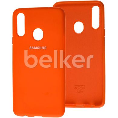 Оригинальный чехол для Samsung Galaxy A20s (A207) Soft Case Оранжевый смотреть фото | belker.com.ua