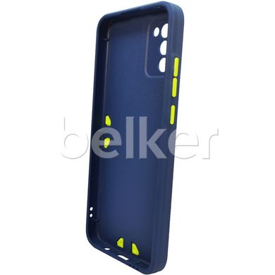 Противоударный чехол для Samsung Galaxy A02s (A025) LikGus Ribed Синий смотреть фото | belker.com.ua