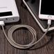 Кабель Lightning USB для iPhone iPad Hoco U5 Metallic Серый в магазине belker.com.ua