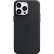 Чехол для iPhone 16 Pro Max Leather Case with MagSafe (replica) Черный