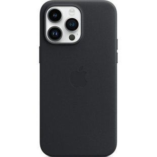 Чехол для iPhone 16 Pro Max Leather Case with MagSafe (replica) Черный