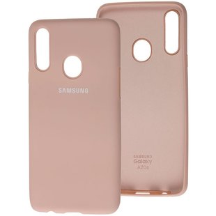 Оригинальный чехол для Samsung Galaxy A20s (A207) Soft Case Бежевый смотреть фото | belker.com.ua