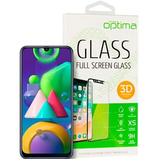 Защитное стекло для Samsung Galaxy M21 (M215) Optima 3D Черный смотреть фото | belker.com.ua