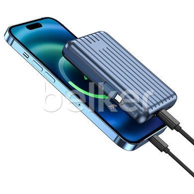 Магнитный павербанк для iPhone Wiwu Trunk Series Magnetic 10000mAh 22,5W PP03 Синий