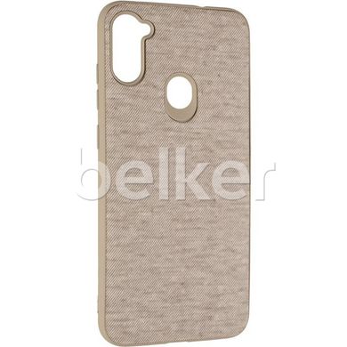 Чехол для Samsung Galaxy A11 A115 Gelius Canvas case Бежевый смотреть фото | belker.com.ua