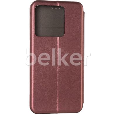 Чехол книжка для Xiaomi Redmi Note 13 5G G-Case Ranger Марсала