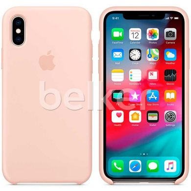 Силиконовый чехол для iPhone X Apple Silicone Case Розовый смотреть фото | belker.com.ua