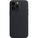Чехол для iPhone 16 Pro Max Leather Case with MagSafe (replica) Черный в магазине belker.com.ua