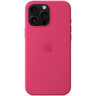 Чехол для iPhone 16 Pro Max Silicone Case (replica) Малиновый