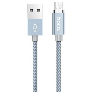 Кабель micro USB Hoco U40A Magnetic Adsorption магнитный Серый