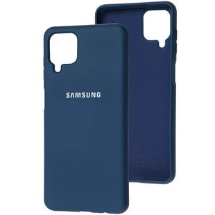 Оригинальный чехол для Samsung Galaxy A12 (SM-A125) Soft case Темно-синий смотреть фото | belker.com.ua