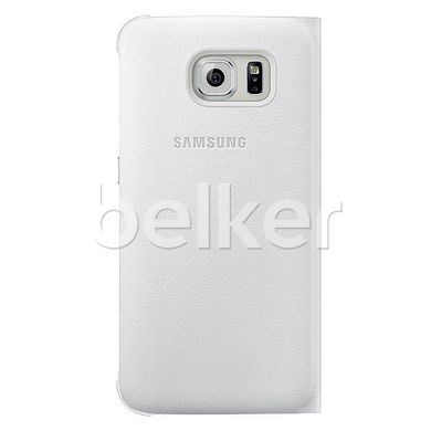Чехол книжка для Samsung Galaxy S6 G920 Flip Wallet Cover Копия Белый смотреть фото | belker.com.ua