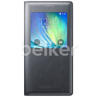 Чехол книжка для Samsung Galaxy A5 2015 A500 Flip Wallet Cover Копия Черный смотреть фото | belker.com.ua