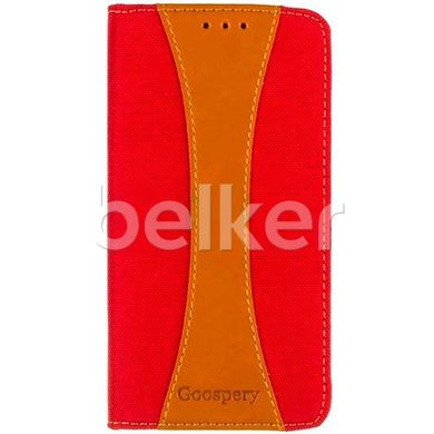 Чехол книжка для Xiaomi Mi A2 Lite Goospery Canvas Красный смотреть фото | belker.com.ua