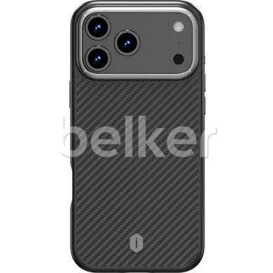 Карбоновый чехол iPhone 18 Pro Max Wiwu Kevlar Defense Ultra MagSafe DCC-205 Черный