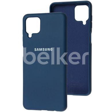 Оригинальный чехол для Samsung Galaxy A12 (SM-A125) Soft case Темно-синий смотреть фото | belker.com.ua