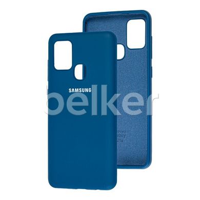 Оригинальный чехол для Samsung Galaxy A21s A217 Soft Case Синий смотреть фото | belker.com.ua