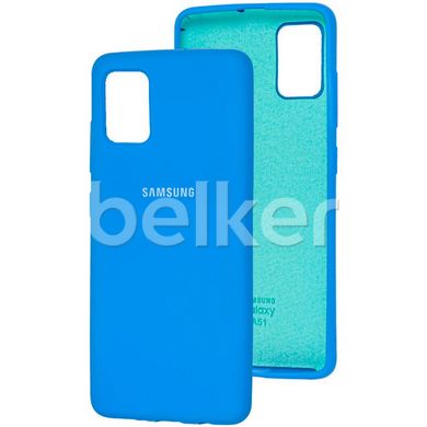 Оригинальный чехол для Samsung Galaxy A51 (A515) Soft Case Голубой смотреть фото | belker.com.ua