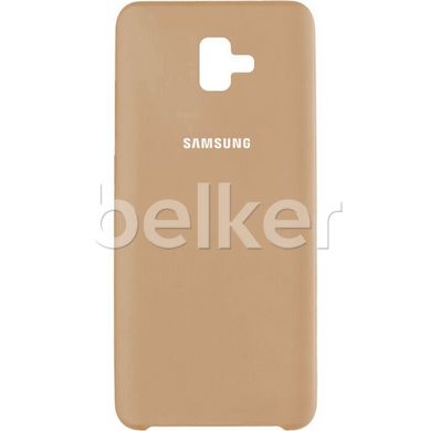 Оригинальный чехол для Samsung Galaxy J6 2018 (J600) Soft Case Бежевый смотреть фото | belker.com.ua