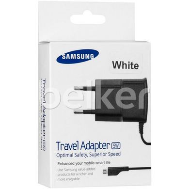 Зарядное устройство Samsung 0.7A c кабелем micro USB (ETAOU10EBECSTD) Белое