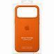Чехол для iPhone 17 Pro Max Leather Case with MagSafe (replica) Оранжевый