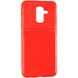 Противоударный чехол для Samsung Galaxy A6+ 2018 (A605) iPaky Carbon Thin Красный в магазине belker.com.ua
