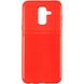 Противоударный чехол для Samsung Galaxy A6+ 2018 (A605) iPaky Carbon Thin Красный в магазине belker.com.ua