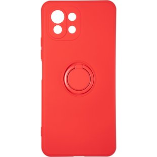 Чехол для Xiaomi Mi 11 Lite Wave color Ring case Красный смотреть фото | belker.com.ua