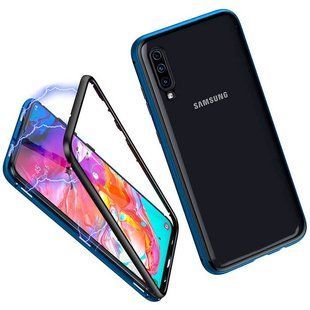 Магнитный чехол для Samsung Galaxy A20 2019 A205 Case Magnetic Frame Синий смотреть фото | belker.com.ua