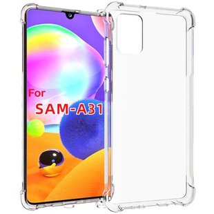 Противоударный силиконовый чехол для Samsung Galaxy A31 (A315) Transparent Armour case Прозрачный смотреть фото | belker.com.ua