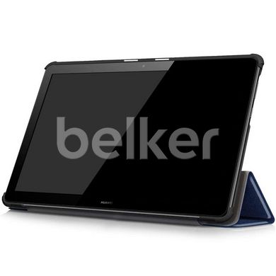 Чехол для Huawei MediaPad T5 10 Moko кожаный Темно-синий смотреть фото | belker.com.ua