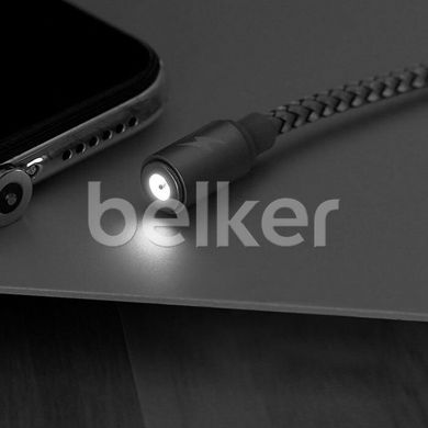 Кабель Lightning USB для iPhone iPad RC-095i Gravity магнитный Серый