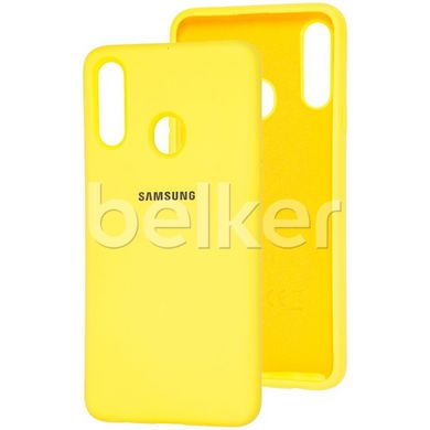 Оригинальный чехол для Samsung Galaxy A20s (A207) Soft Case Жёлтый смотреть фото | belker.com.ua