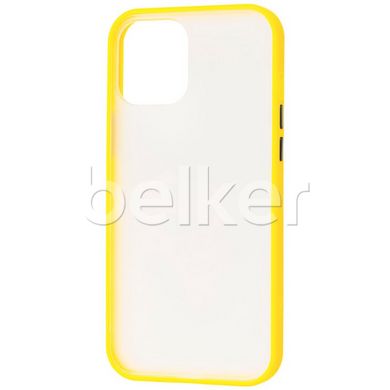 Противоударный чехол для iPhone 12 LikGus Жёлтый смотреть фото | belker.com.ua