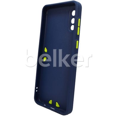 Противоударный чехол для Samsung Galaxy A02 (A022) LikGus Ribbed Синий смотреть фото | belker.com.ua