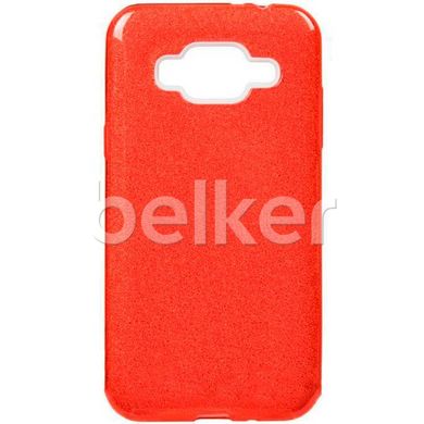 Силиконовый чехол для Samsung Galaxy J7 2015 J700 Remax Glitter Silicon Красный смотреть фото | belker.com.ua