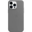 Чехол для iPhone 16 Pro Max Leather Case with MagSafe (replica) Серый