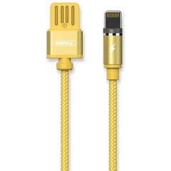 Кабель Lightning USB для iPhone iPad RC-095i Gravity магнитный Золотой