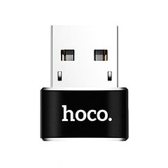Переходник адаптер Hoco UA6 USB - USB Type C Черный