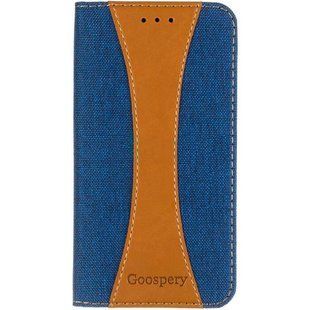 Чехол книжка для Xiaomi Redmi 6 Pro Goospery Canvas Синий смотреть фото | belker.com.ua